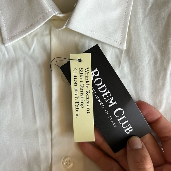 Rodem Club Men’s Longsleeve Button Up Dress Shirt Size 20 35/37 NEW with Tags - Picture 6 of 16